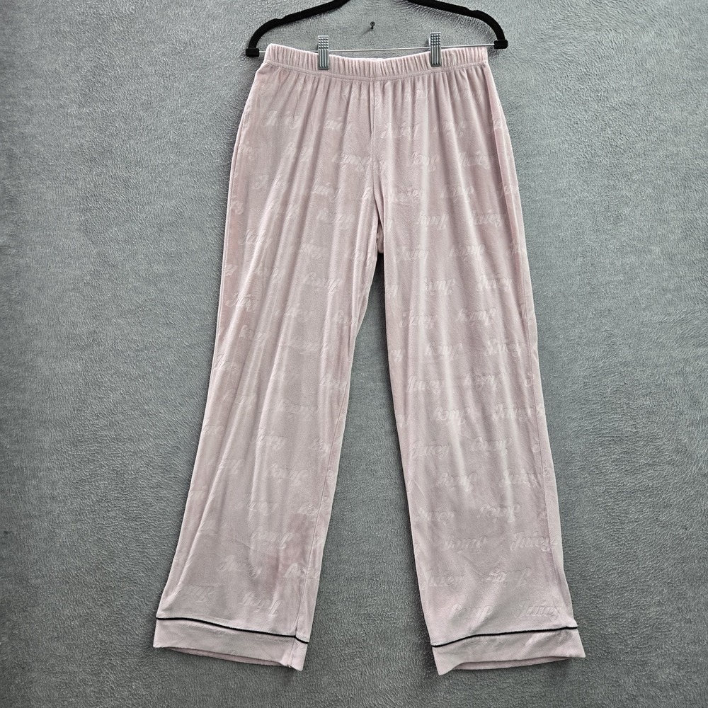 Juicy Couture Women Pants M Pink Lounge Pants Logo 28"‎ Inseam